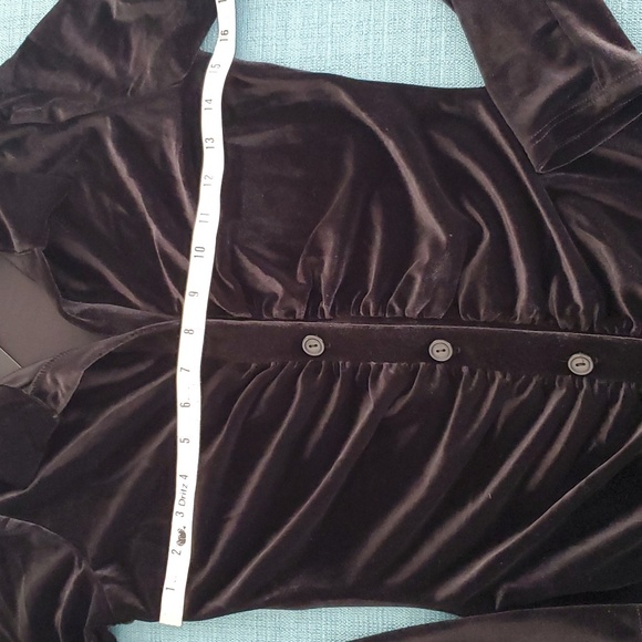 SEXY LONG VELVET MAXI DRESS SMALL - Picture 10 of 13